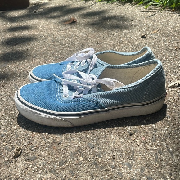 Vans Old Skool Denim Two-Tone Denim Lace Up Sneakers Womens Size 7.5 - Picture 3 of 9